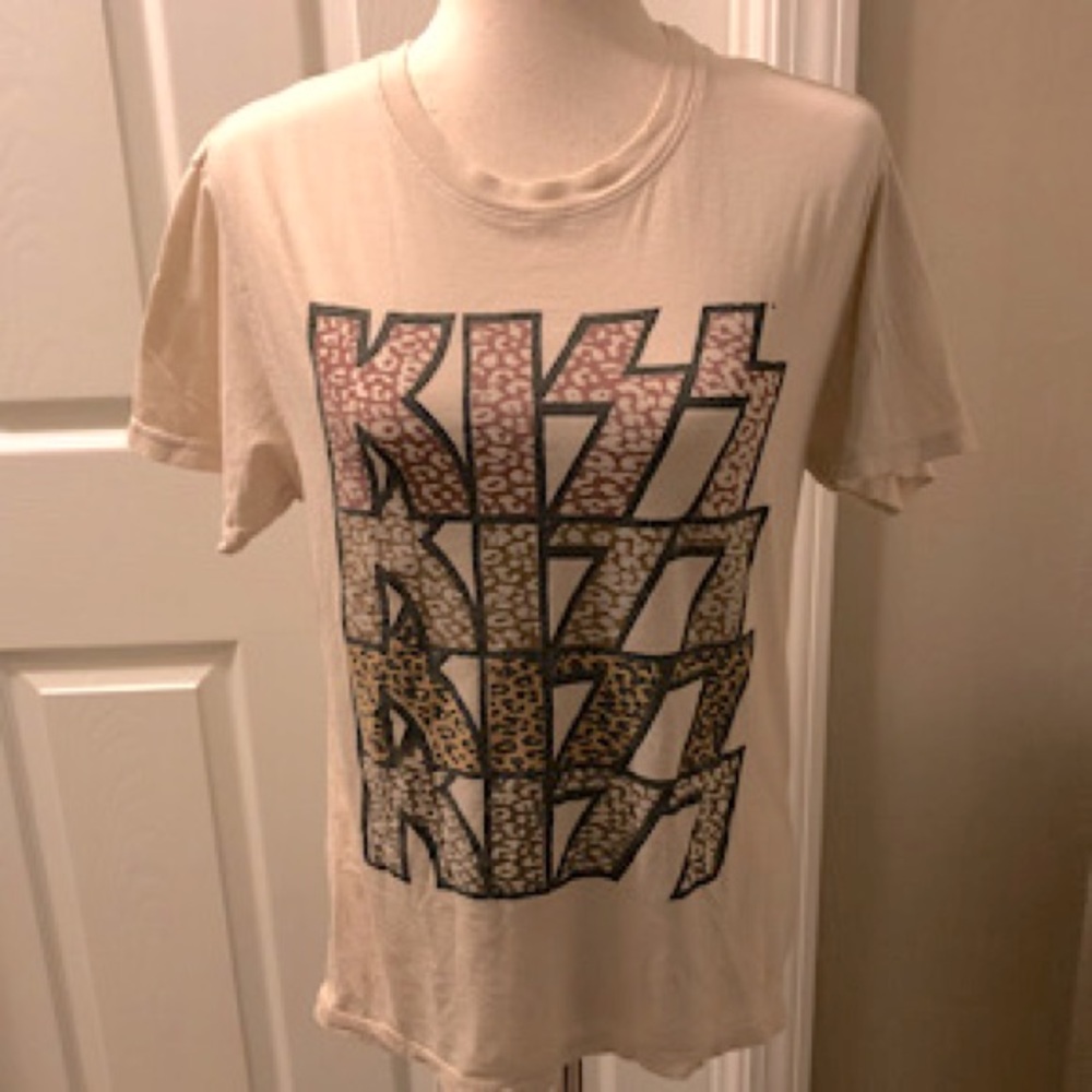“NEW” Letluv for Anthropologie KISS T-Shirt